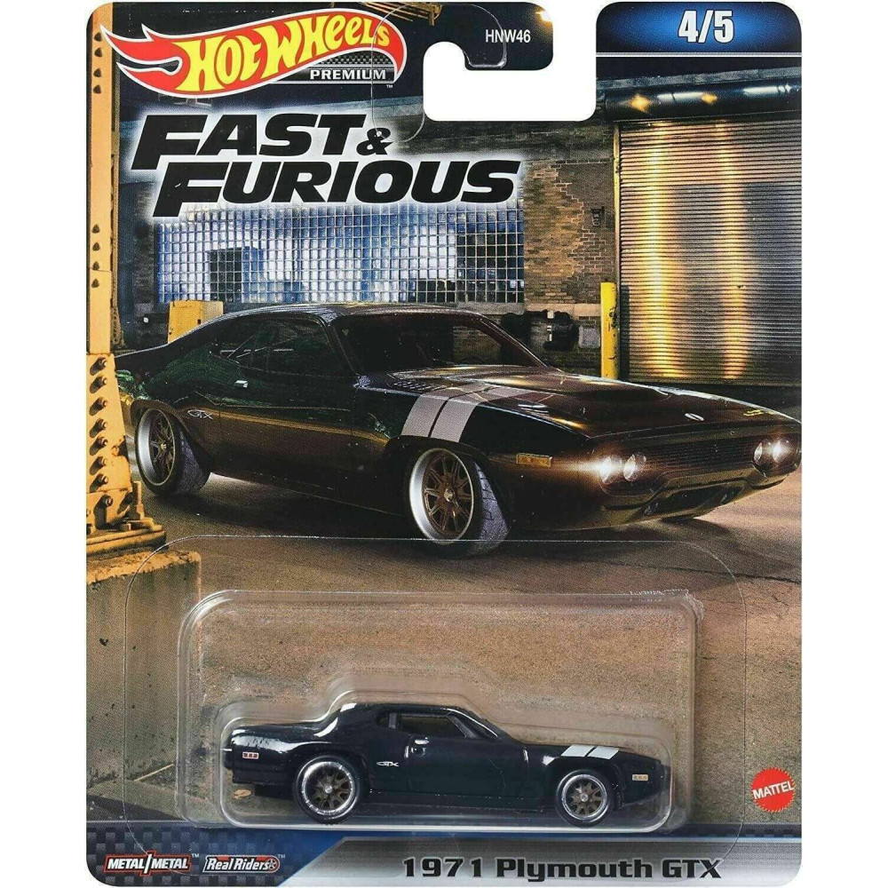 Машинка Hot Wheels 1971 Plymouth GTX (2023 Fast & Furious Premium